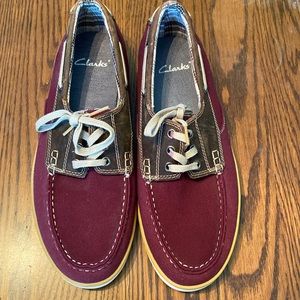 Vintage Clarks Boat shoes. Worn once. In Excellent condition.